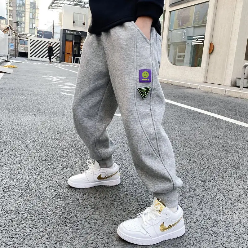Boys Sweatpants Grey 2026 Spring New Style