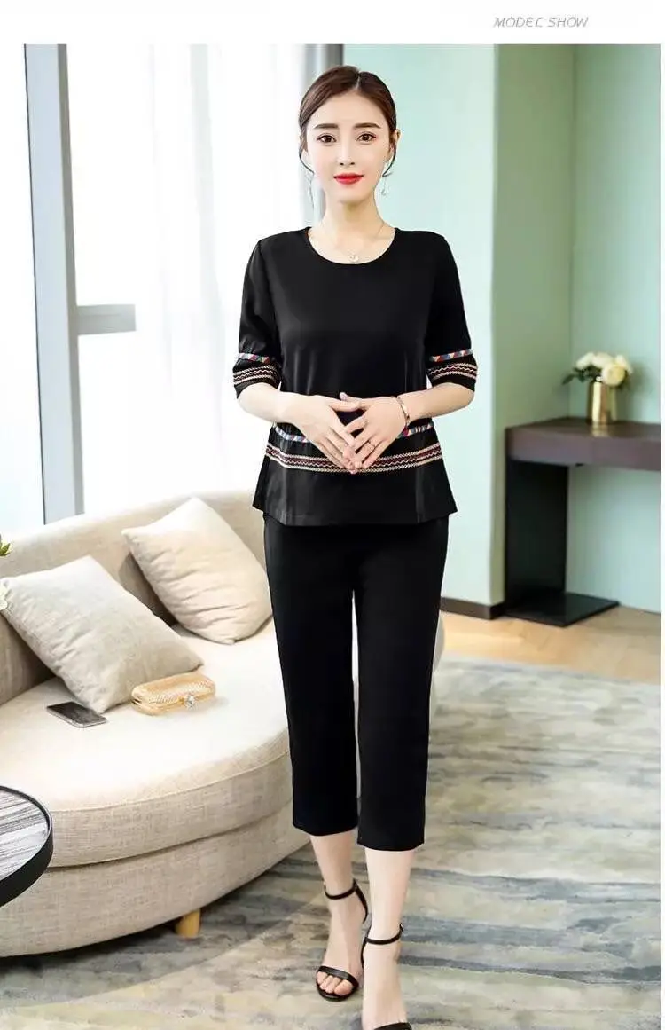 Women Red Velvet Pajama Set Medium to Large — feature 12