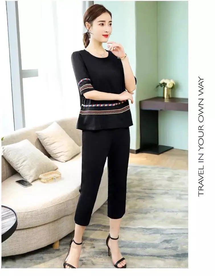 Women Red Velvet Pajama Set Medium to Large — feature 14