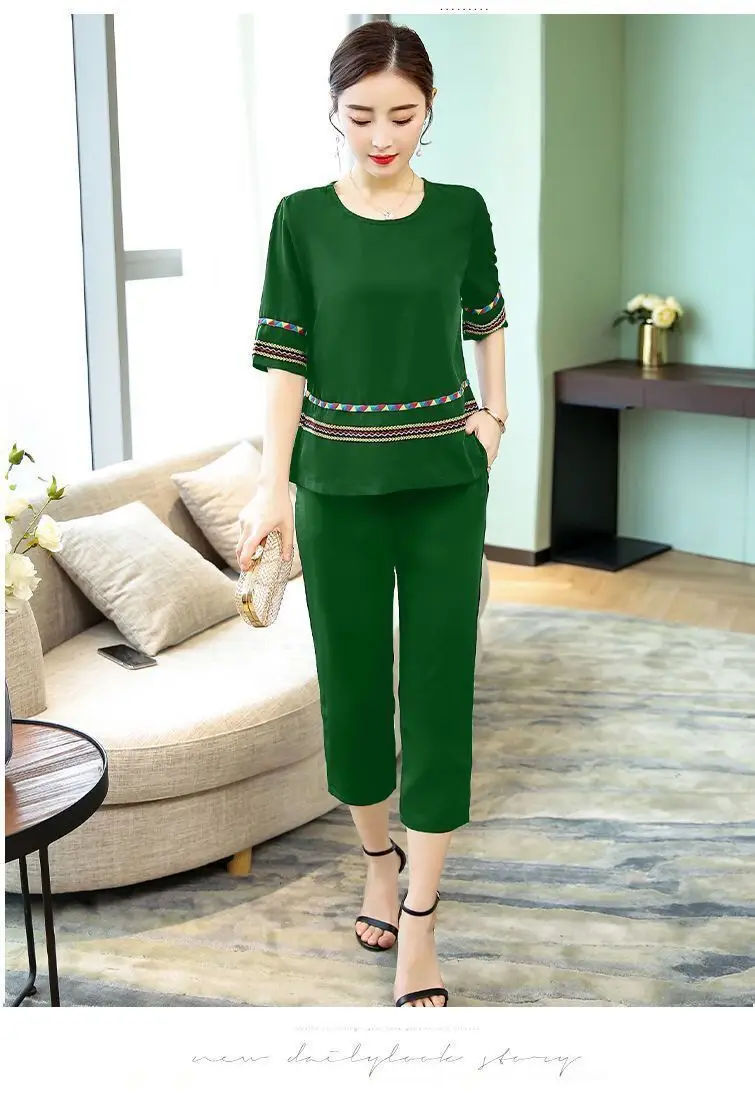 Women Red Velvet Pajama Set Medium to Large — feature 19