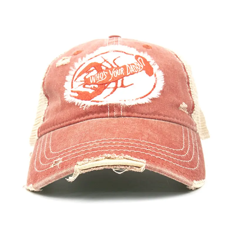 Red Mesh Baseball Cap for Women Travel Sunshade - Image 4