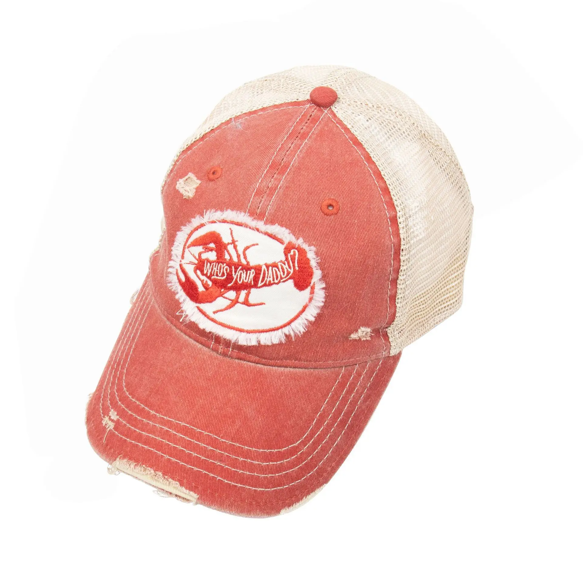Red Mesh Baseball Cap for Women Travel Sunshade - Image 6
