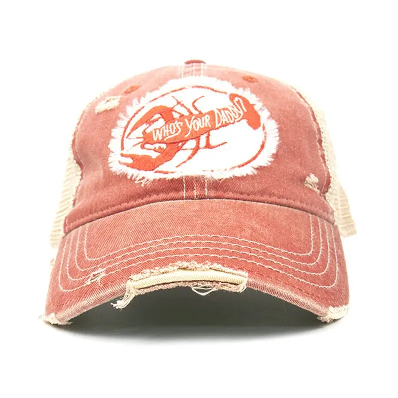 Red Mesh Baseball Cap for Women Travel Sunshade — feature 2