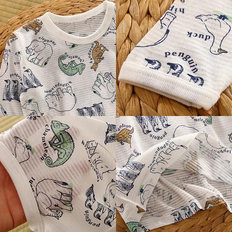 Early Autumn Boys Long Sleeve Cotton T-Shirts Set - Image 6