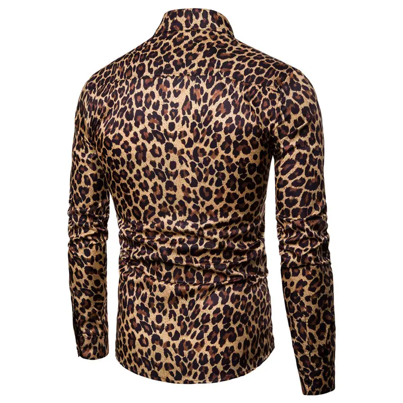 Men Leopard Print Long Sleeve Shirt Plus Size 2026 — feature 5