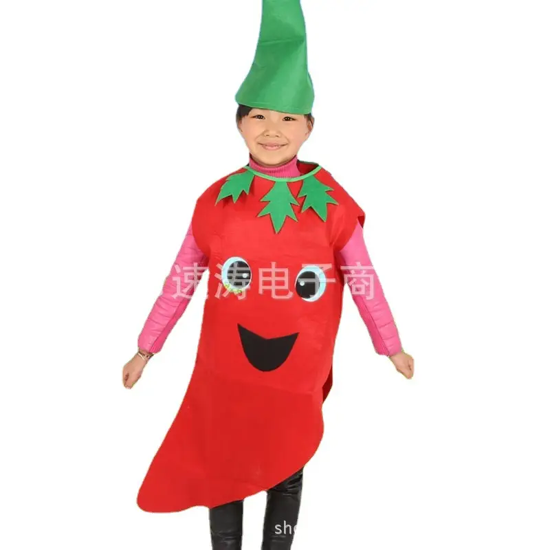Children's Green Vegetable Costume Cabbage Catwalk Suit - Image 18