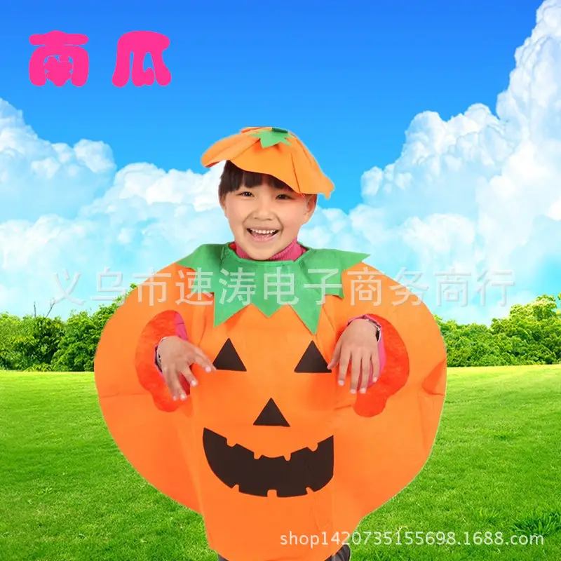 Children's Green Vegetable Costume Cabbage Catwalk Suit - Image 10