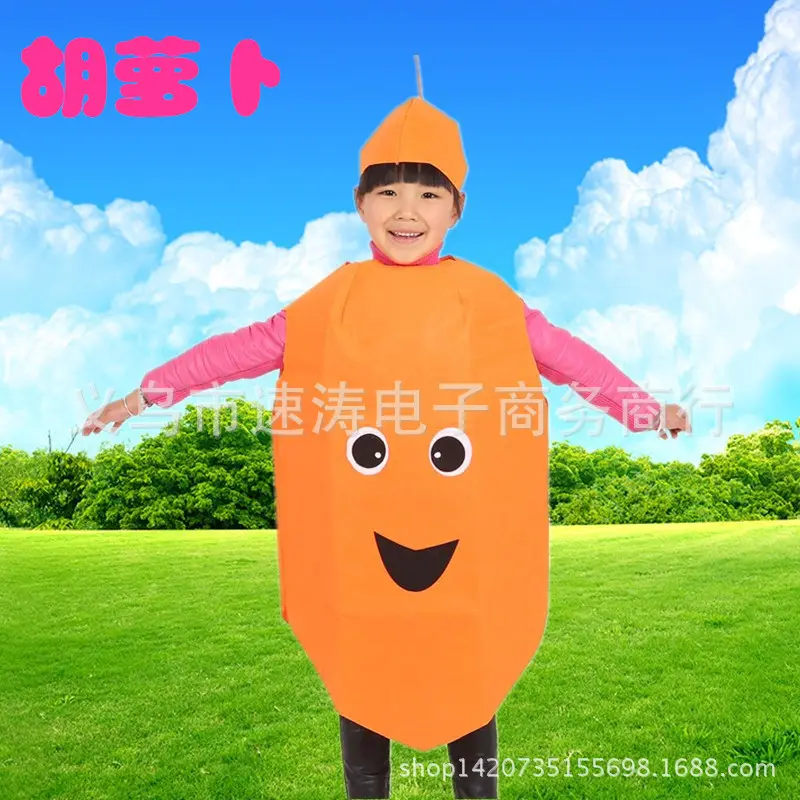 Children's Green Vegetable Costume Cabbage Catwalk Suit - Image 4