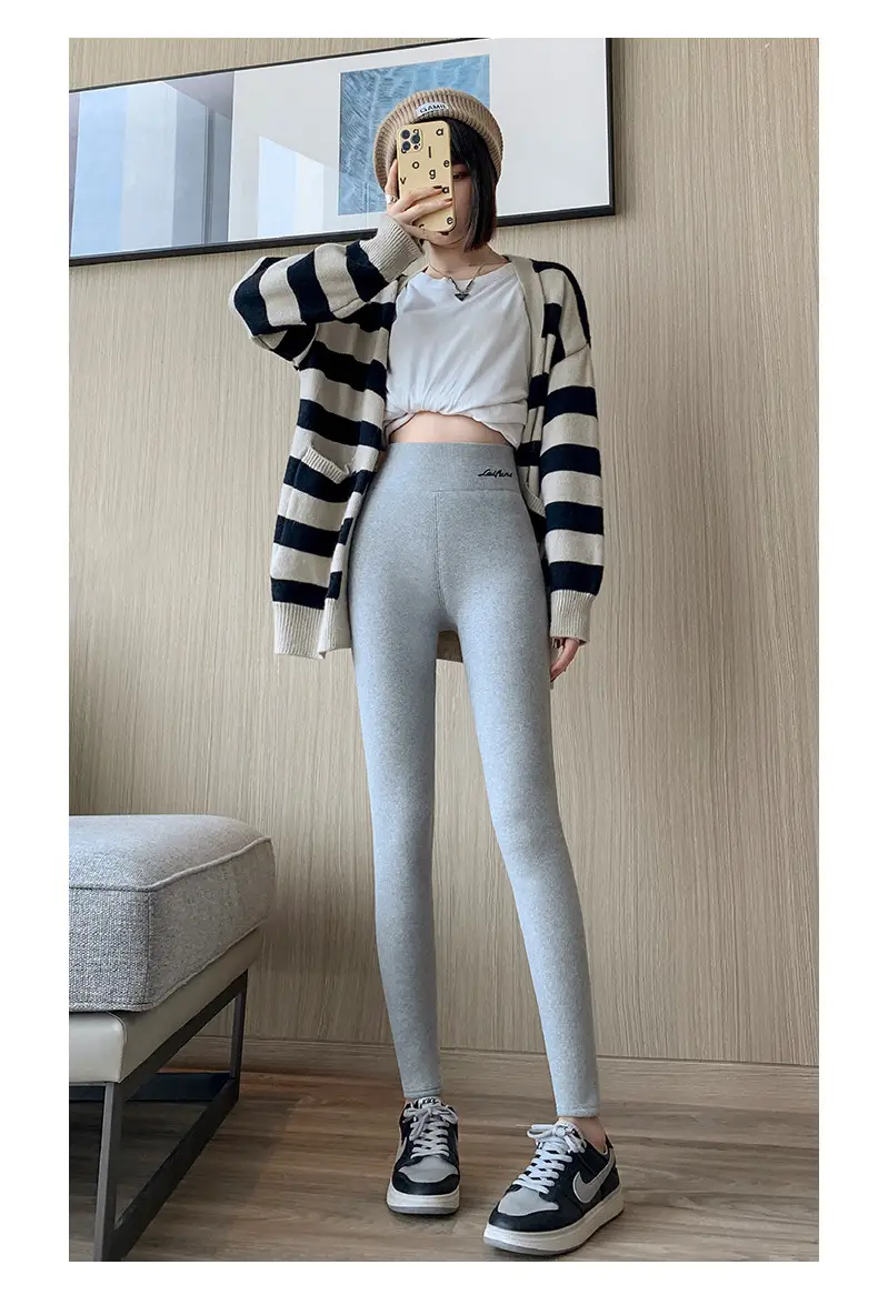 Lamb Velvet Leggings Women Winter Fleece Lined Plus Size — feature 22