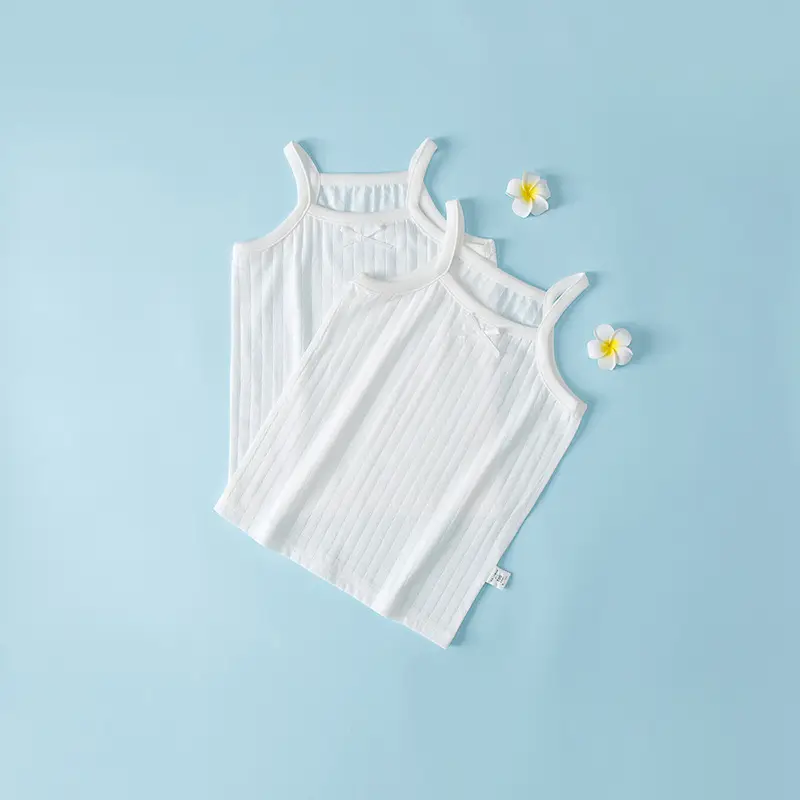 Girls Cotton Bow Jacquard Sling Baby All Match