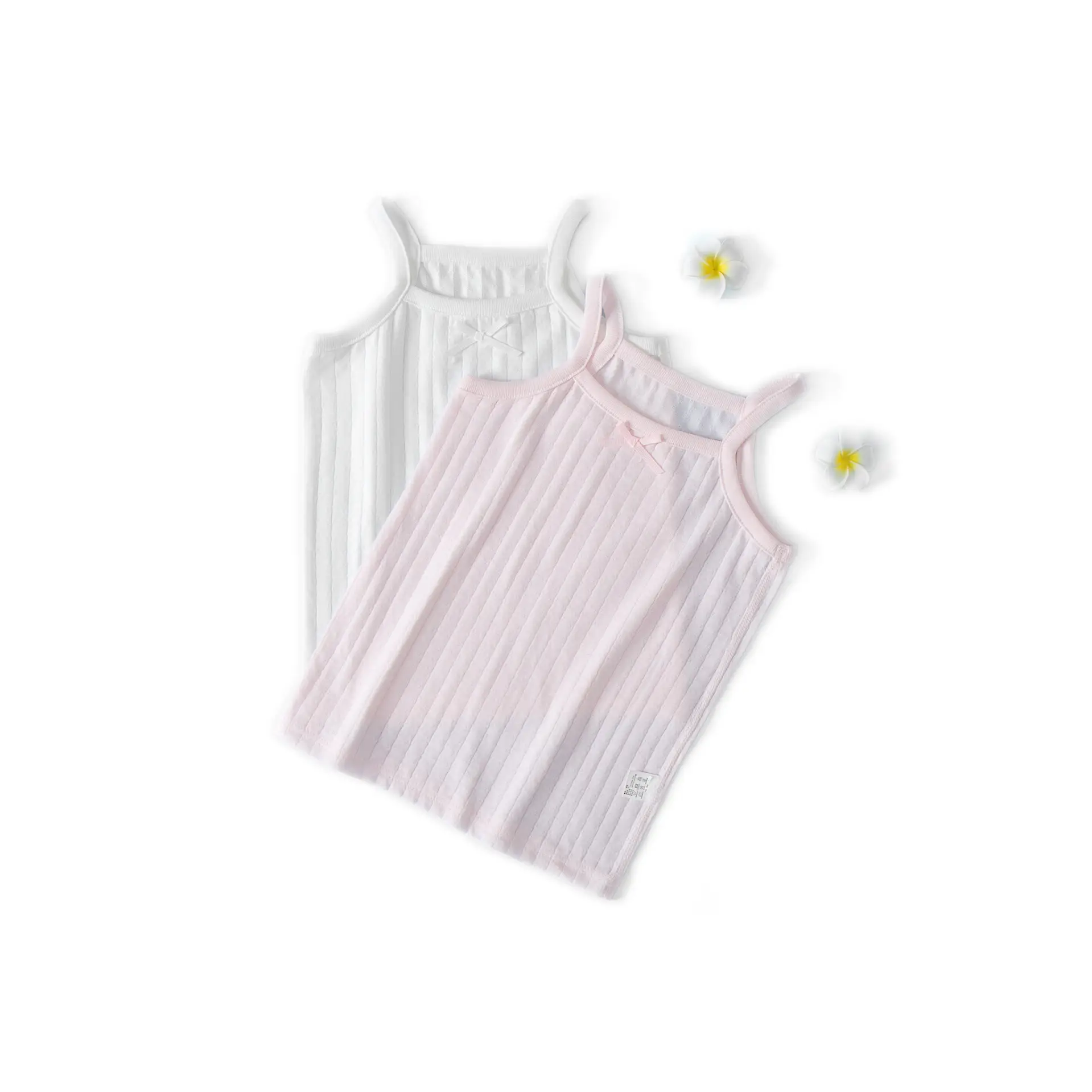 Girls Cotton Bow Jacquard Sling Baby All Match