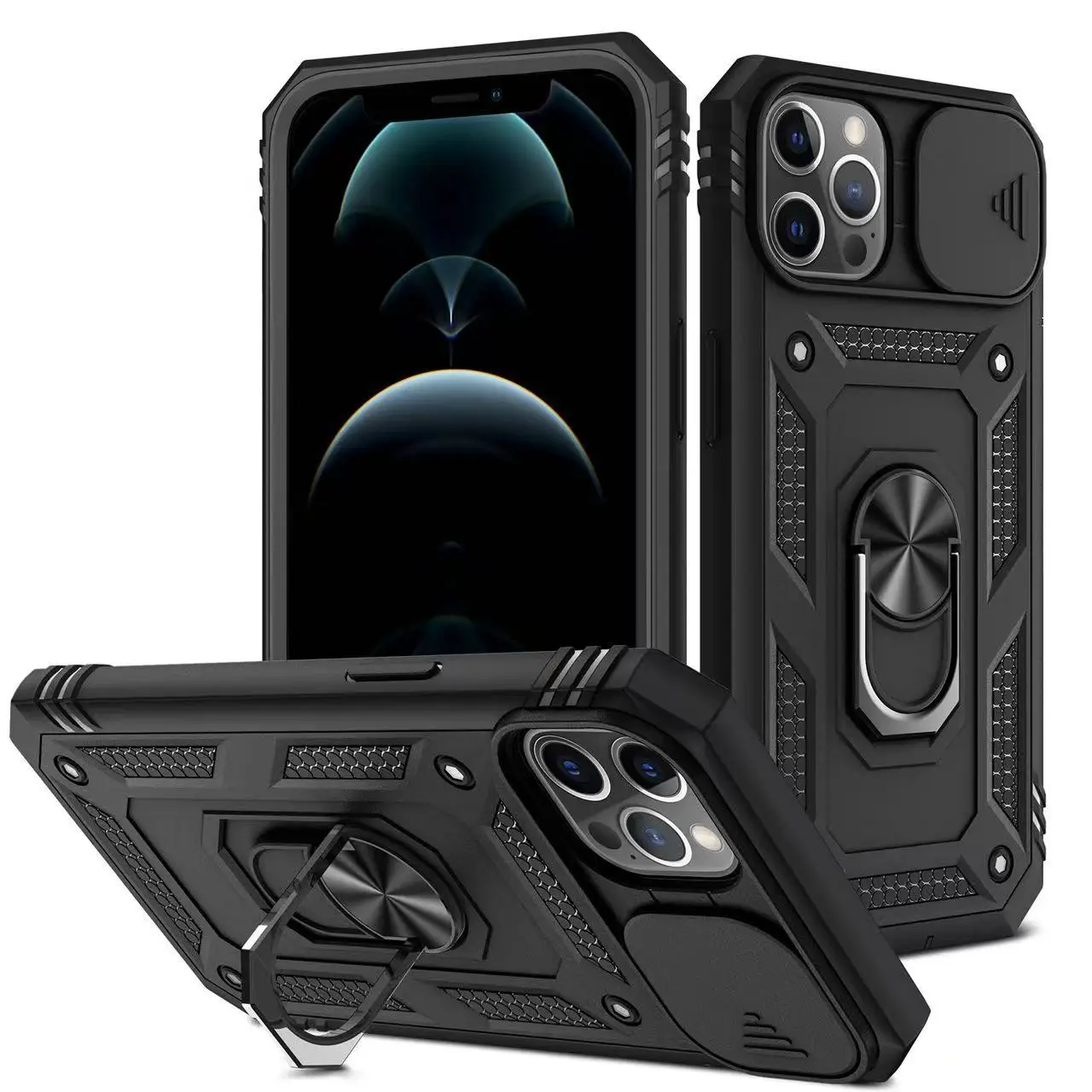 Three-in-One iPhone Case for 15Promax 13/14 Drop Resistant - Image 10