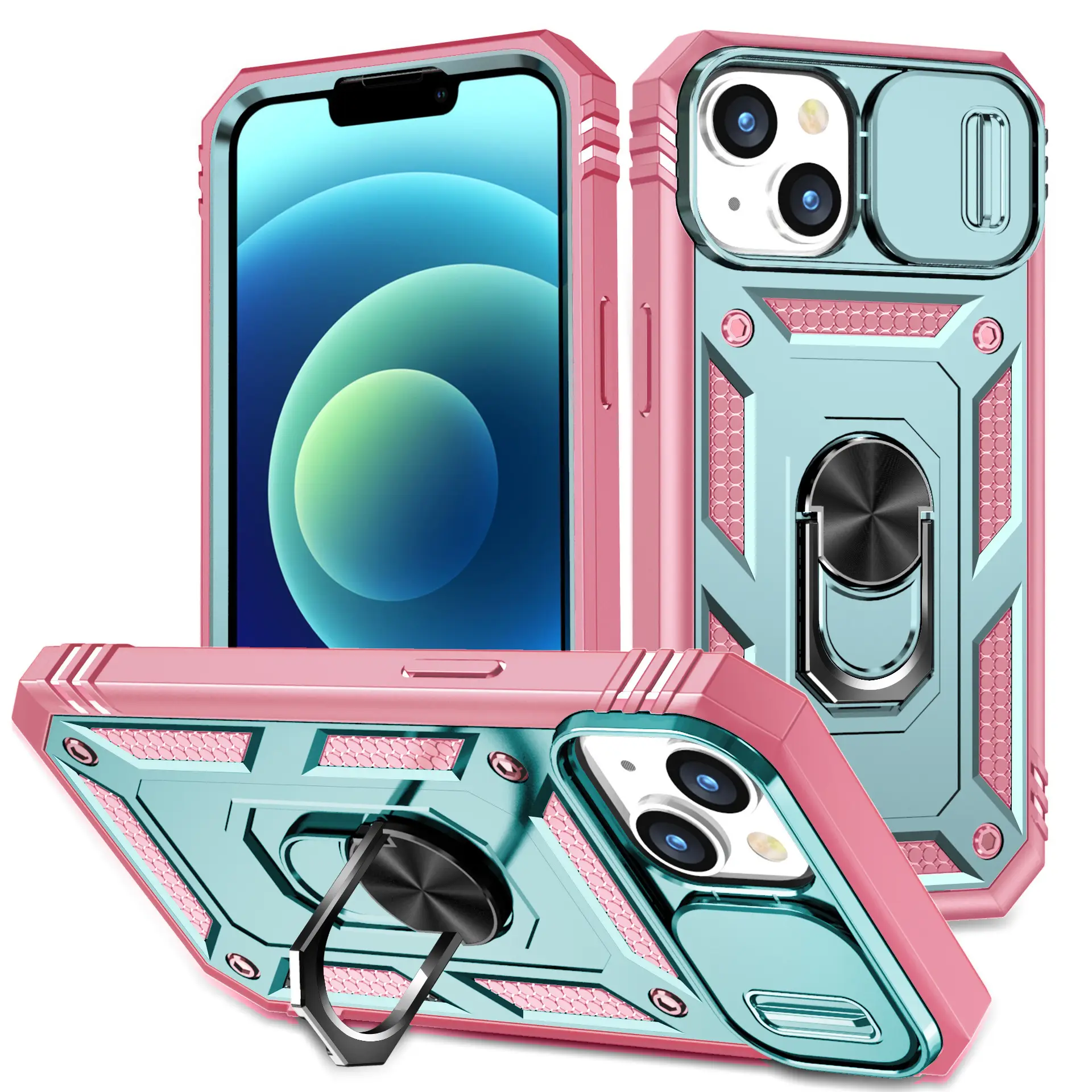Three-in-One iPhone Case for 15Promax 13/14 Drop Resistant - Image 13