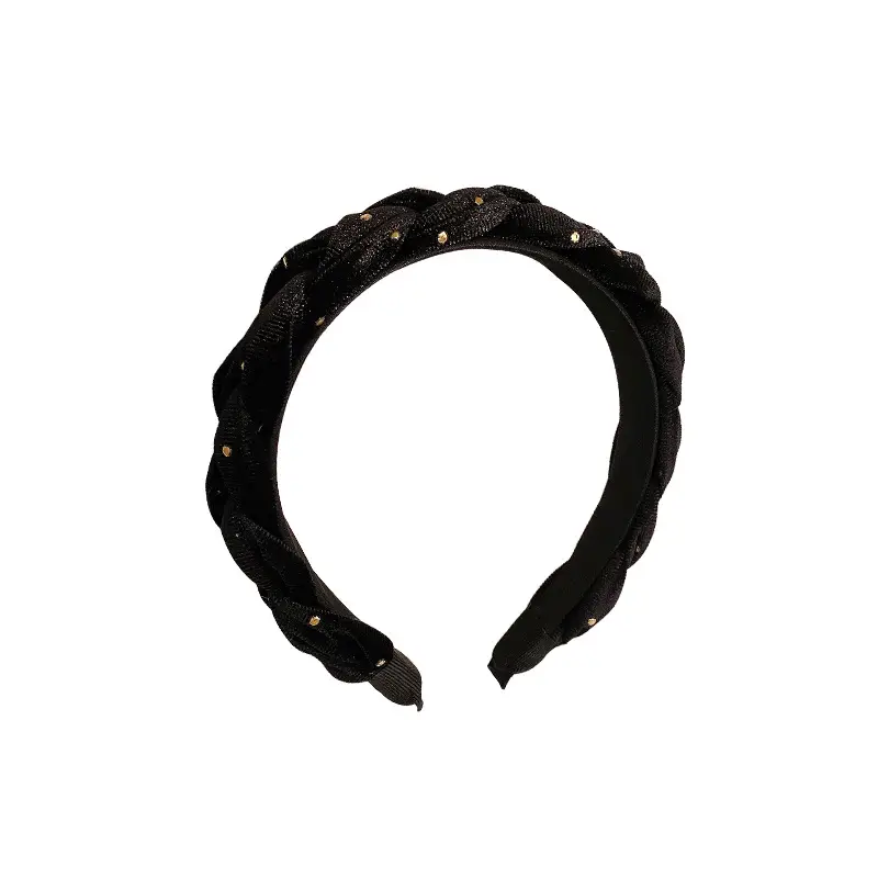 Autumn Winter Velvet Braided Hair Hoop Set - Image 7