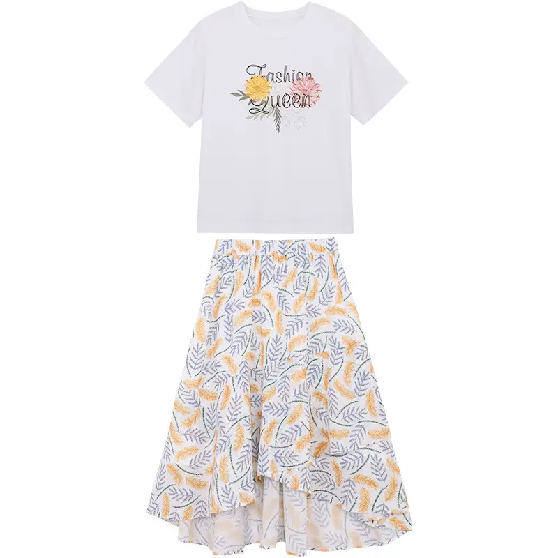 Girls Printed Skirt Set Summer 2024 - Image 6