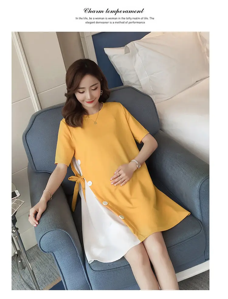 Women's Yellow Western Style Summer Skirt Set — feature 12