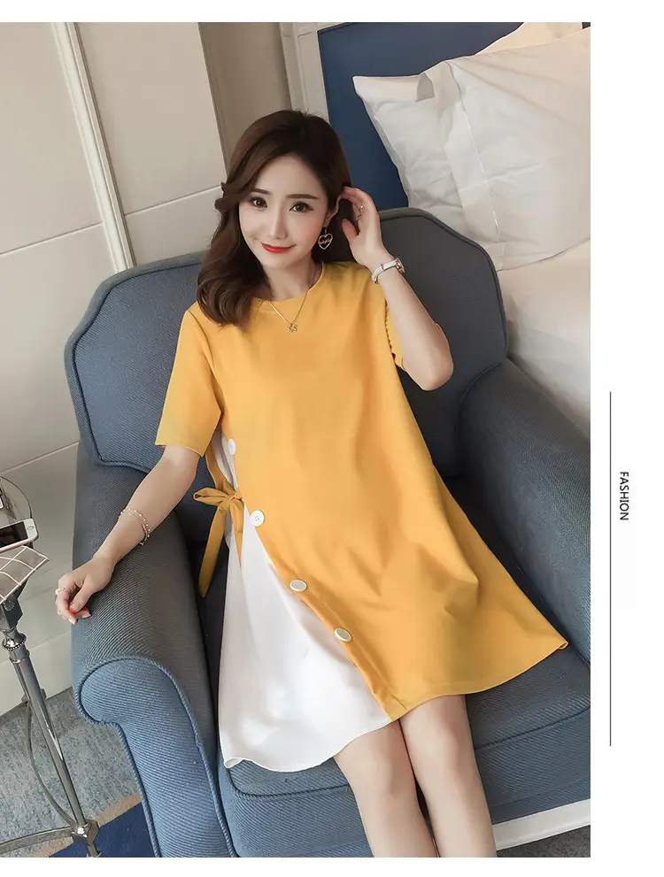 Women's Yellow Western Style Summer Skirt Set — feature 13