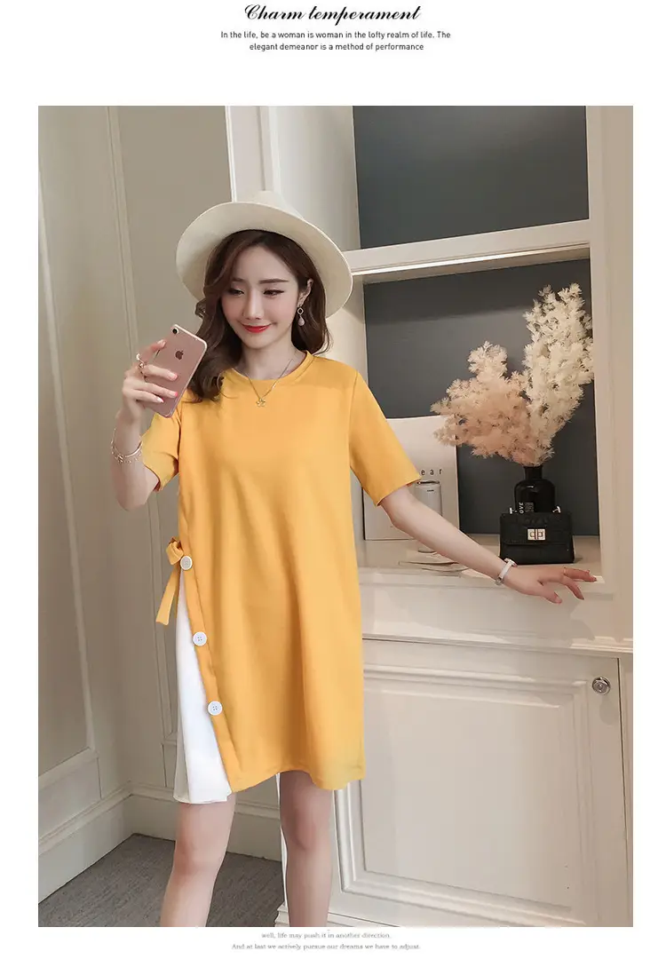 Women's Yellow Western Style Summer Skirt Set — feature 16