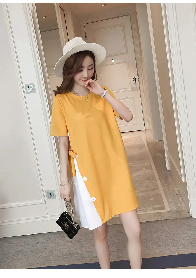 Women's Yellow Western Style Summer Skirt Set — feature 17
