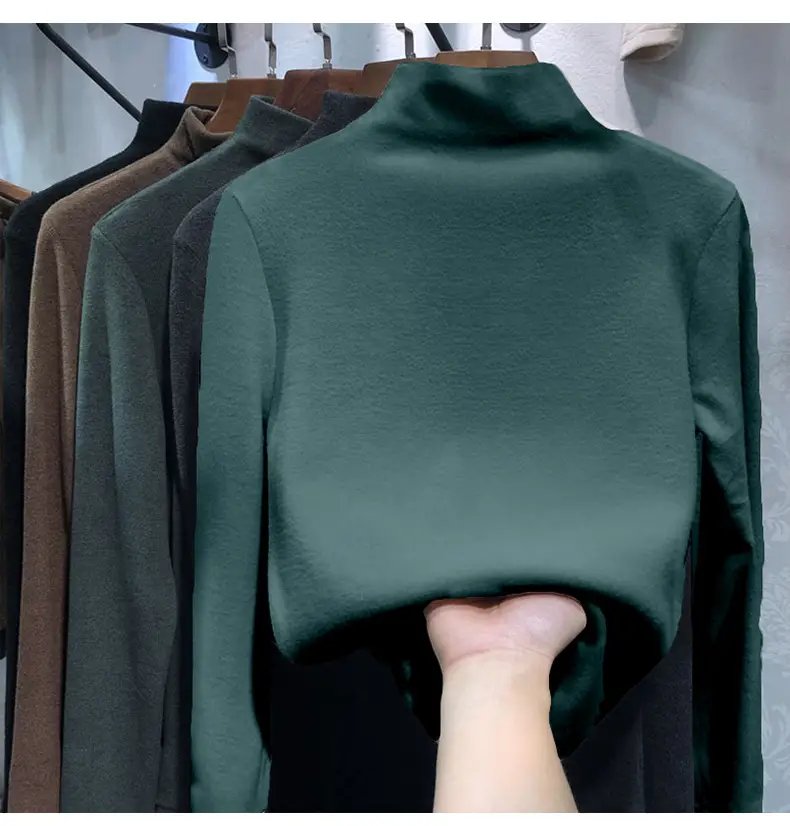 Women's 2021 Velvet Thermal Shirt with 8 Colors - Image 9