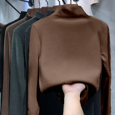 Women's 2021 Velvet Thermal Shirt with 8 Colors - Image 11