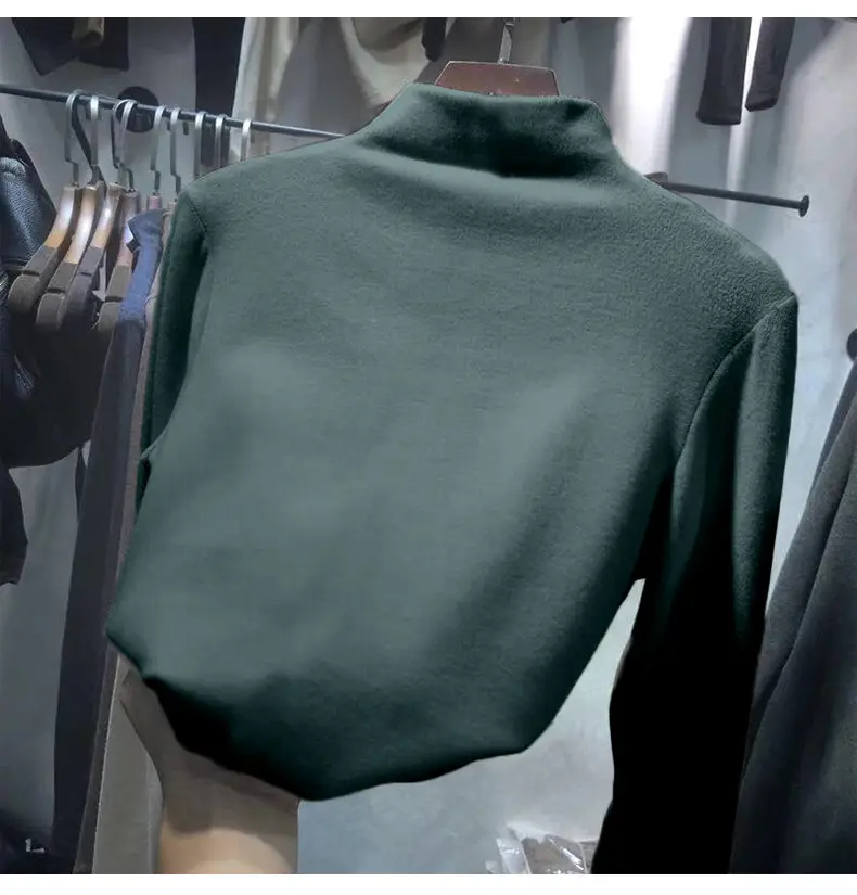Women's 2021 Velvet Thermal Shirt with 8 Colors — feature 11
