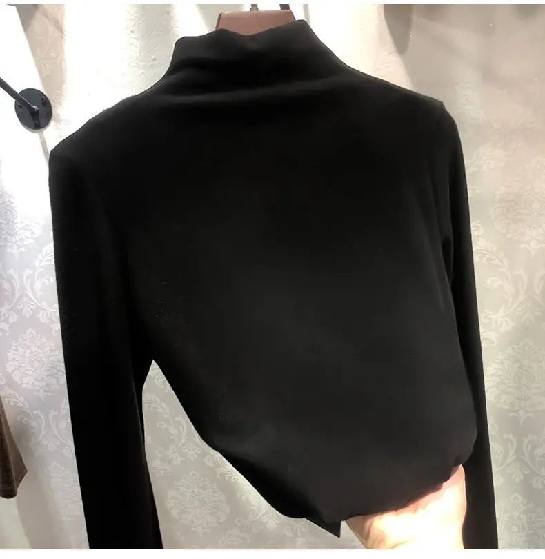 Women's 2021 Velvet Thermal Shirt with 8 Colors — feature 13