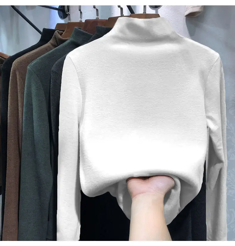 Women's 2021 Velvet Thermal Shirt with 8 Colors — feature 16