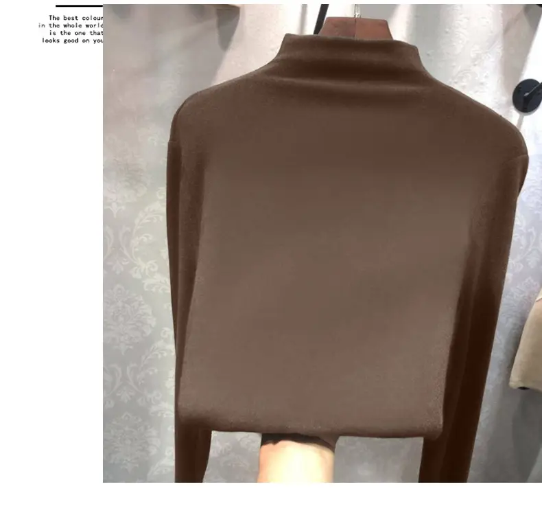 Women's 2021 Velvet Thermal Shirt with 8 Colors — feature 17