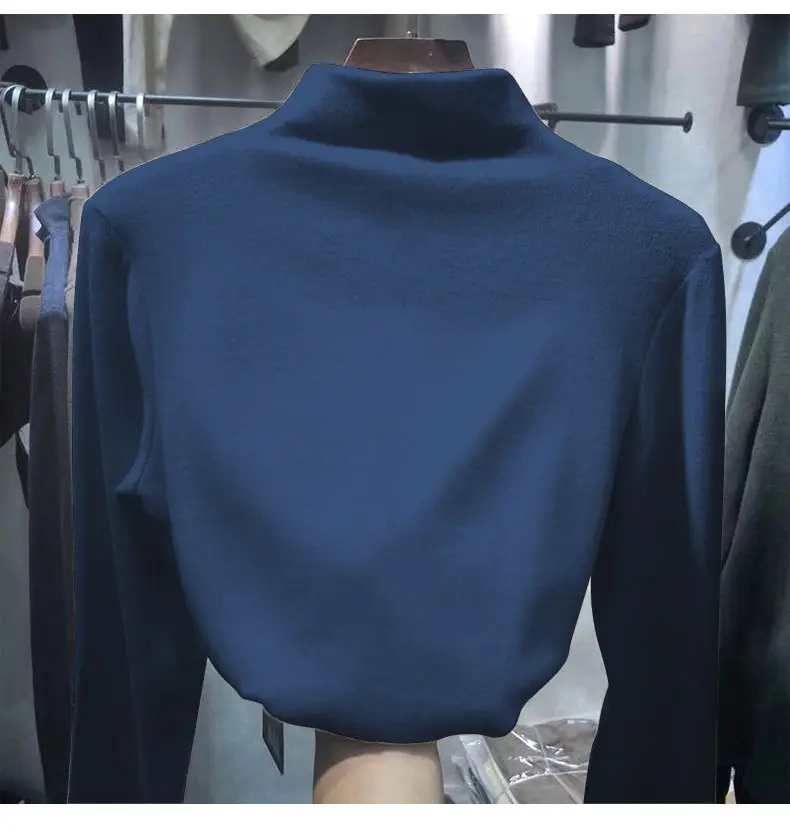 Women's 2021 Velvet Thermal Shirt with 8 Colors — feature 19