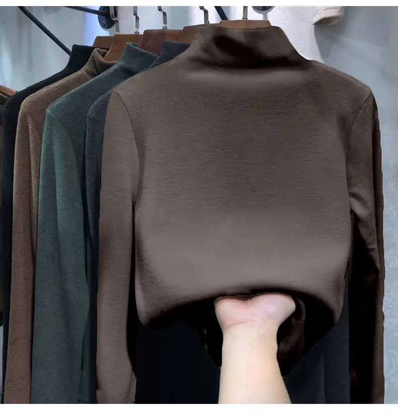Women's 2021 Velvet Thermal Shirt with 8 Colors — feature 8