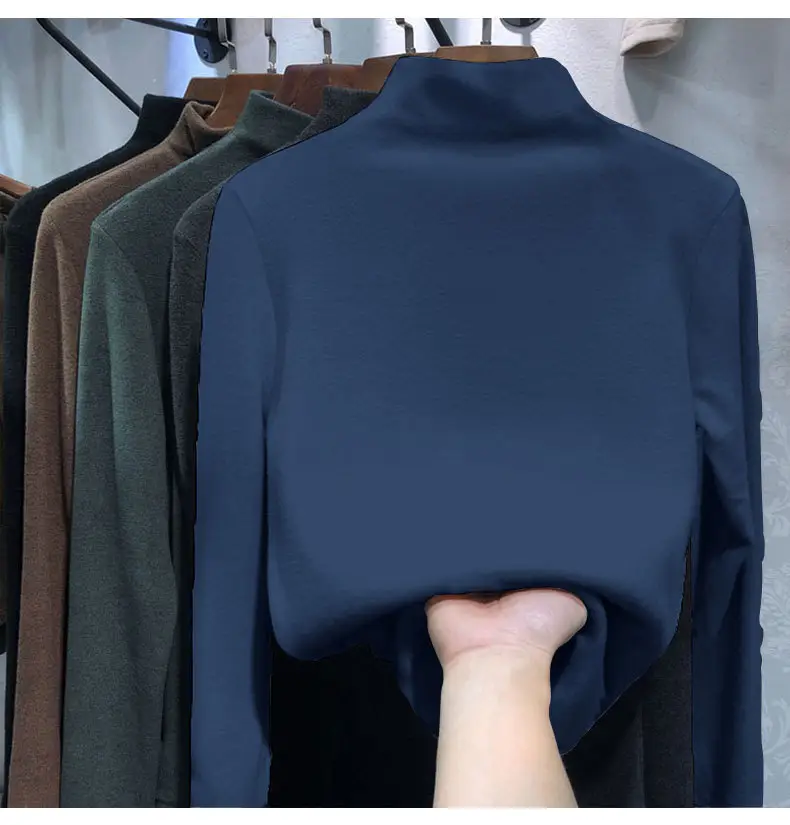 Women's 2021 Velvet Thermal Shirt with 8 Colors - Image 8