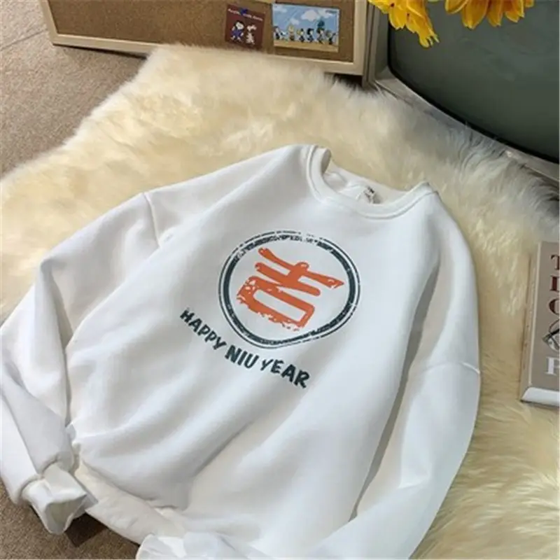 Women's Black New Year Sweatshirt with Art Print - Image 9