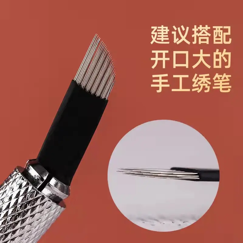 Fog Point Eyebrow Tattoo Needle 0.2mm Steel - Image 3