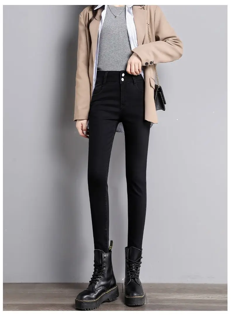 Women Stretch Slim Fit Pencil Pants High Waist New Spring Autumn — feature 24