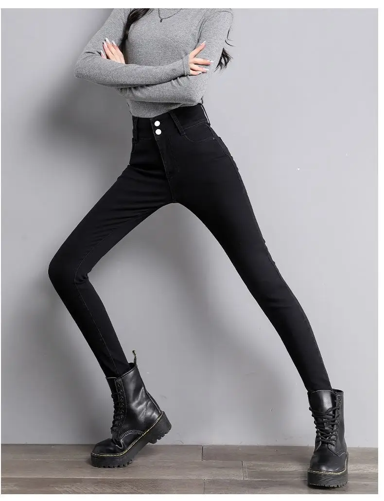 Women Stretch Slim Fit Pencil Pants High Waist New Spring Autumn — feature 25