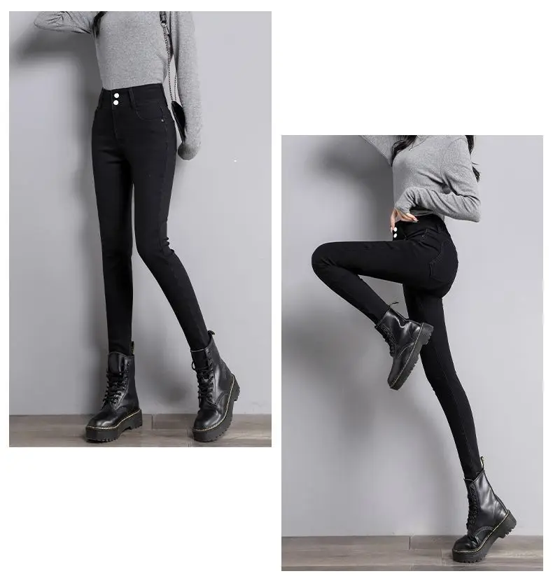 Women Stretch Slim Fit Pencil Pants High Waist New Spring Autumn — feature 26