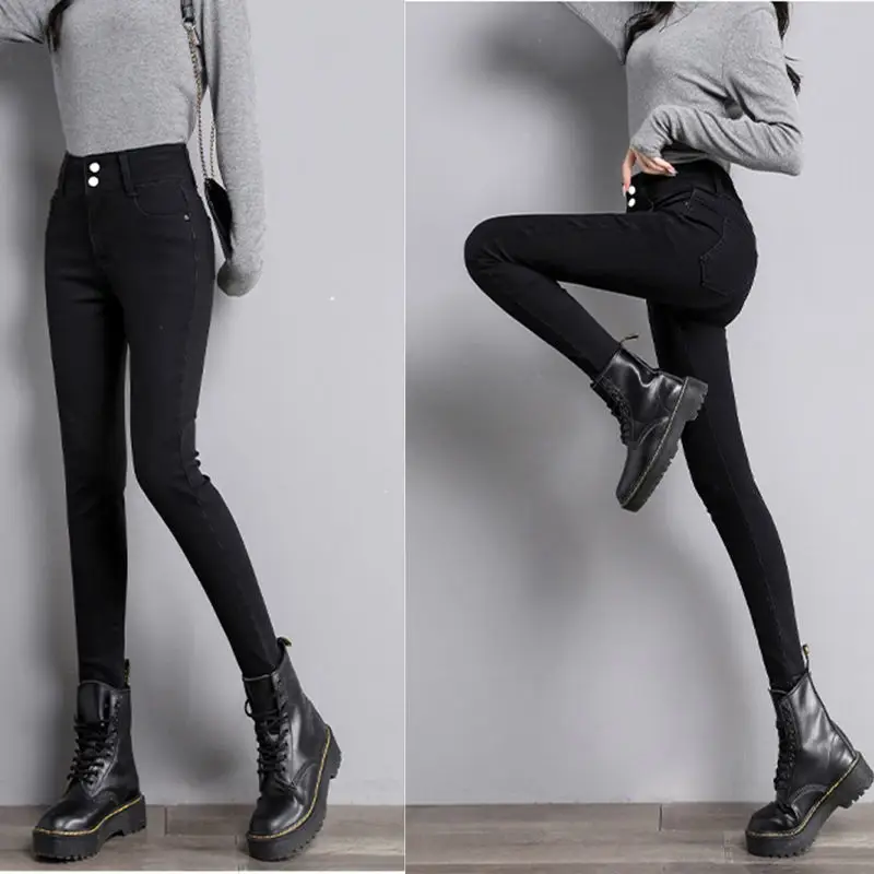 Women Stretch Slim Fit Pencil Pants High Waist New Spring Autumn - Image 4