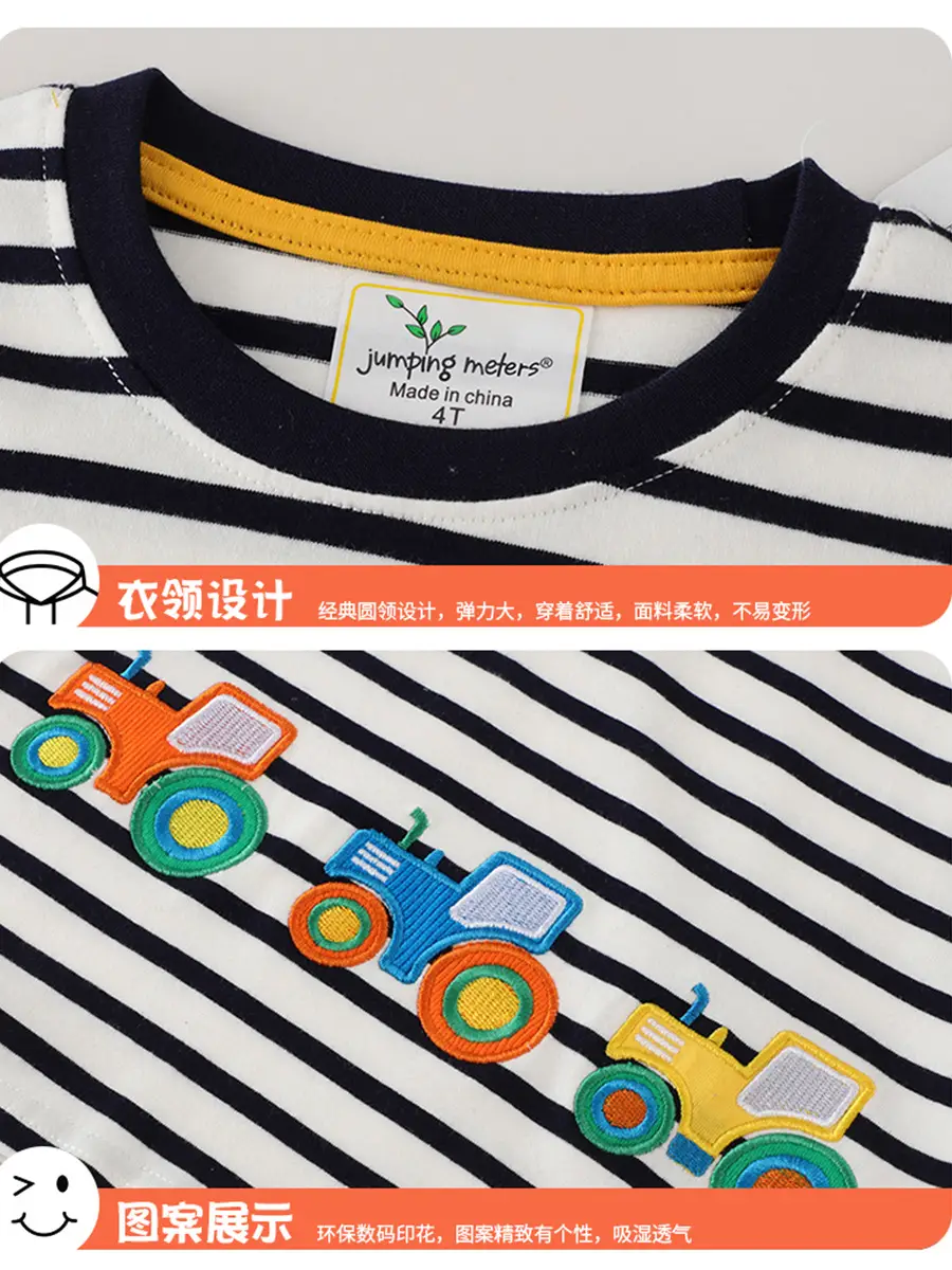 2025 Striped T-Shirt for Kids Baby Cotton Summer Wear