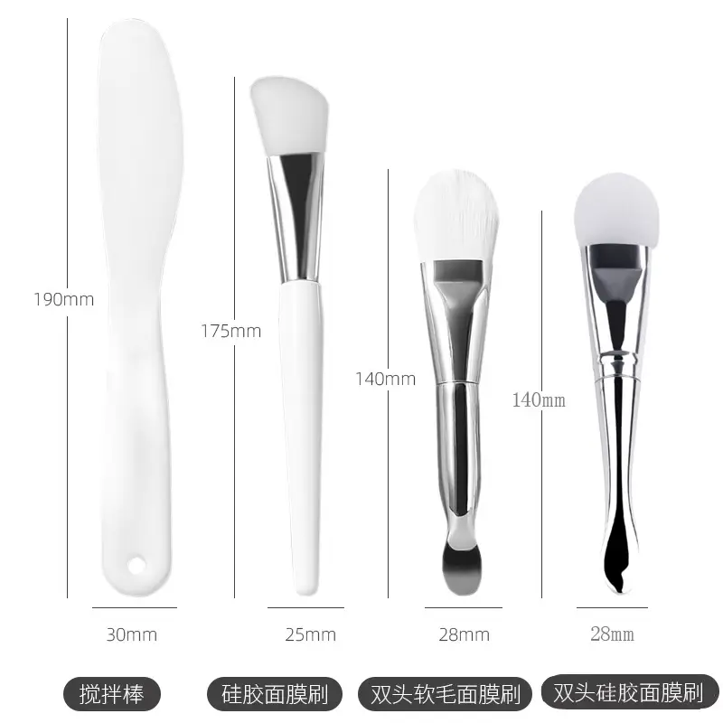 5-Piece Pink Silicone Skin Care Kit with Brush & Mask - Image 20