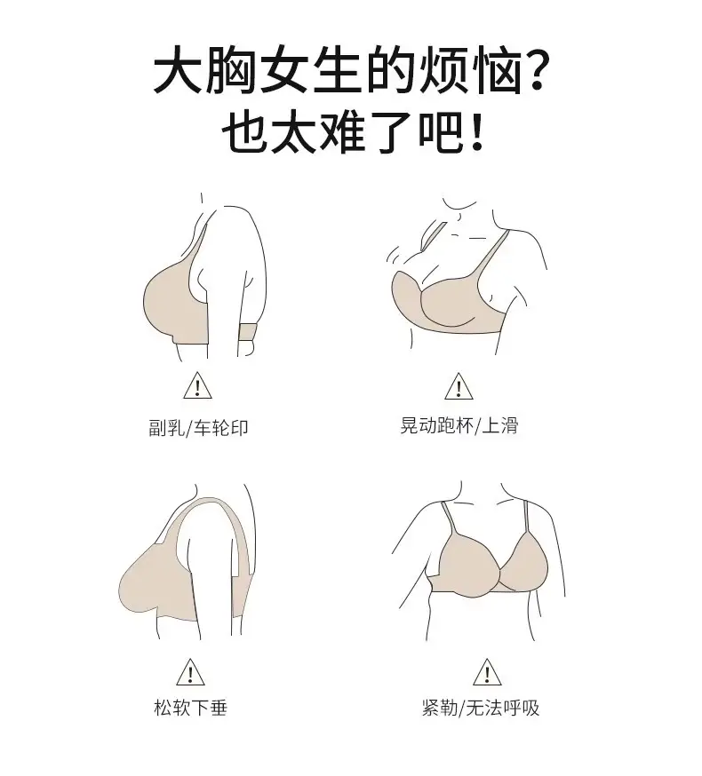 Cross-Border Plus-Size Seamless Bra, Push-Up Bra for Large Busts, Anti-Sagging, Breathable, Invisible Bra — feature 11