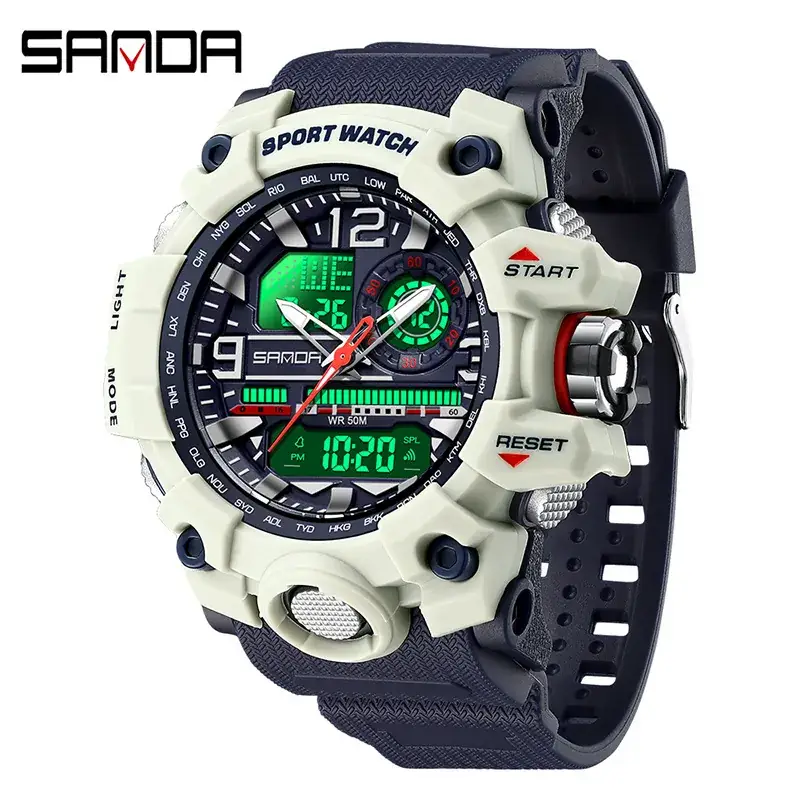 Sanda Pink Digital Sport Watch for Women Men