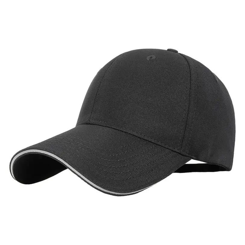 Men Blue Stretch Baseball Cap with Reflective Strap