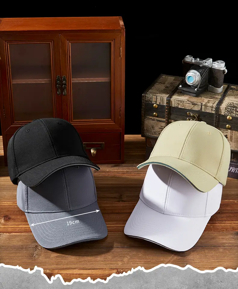 Men Blue Stretch Baseball Cap with Reflective Strap — feature 10