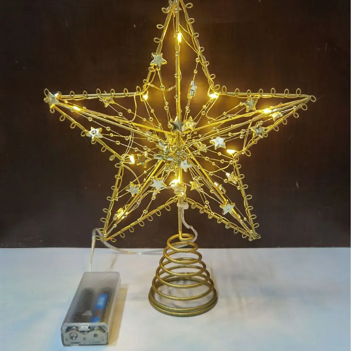 Star Shaped Christmas Tree Decor with LED Lights - Image 18