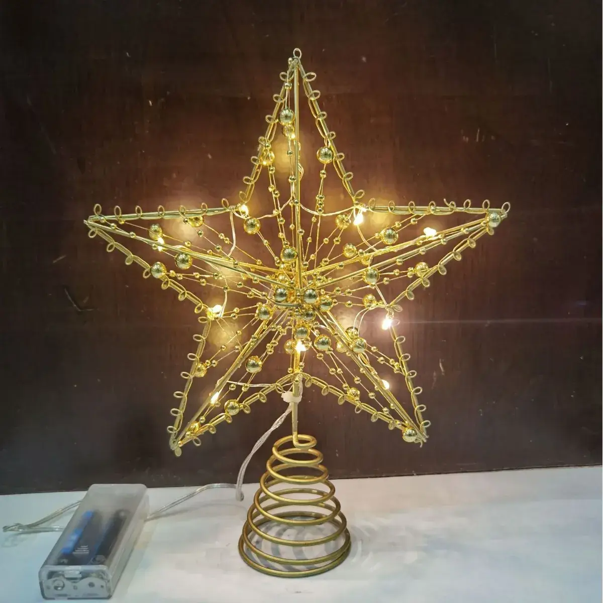 Star Shaped Christmas Tree Decor with LED Lights - Image 20