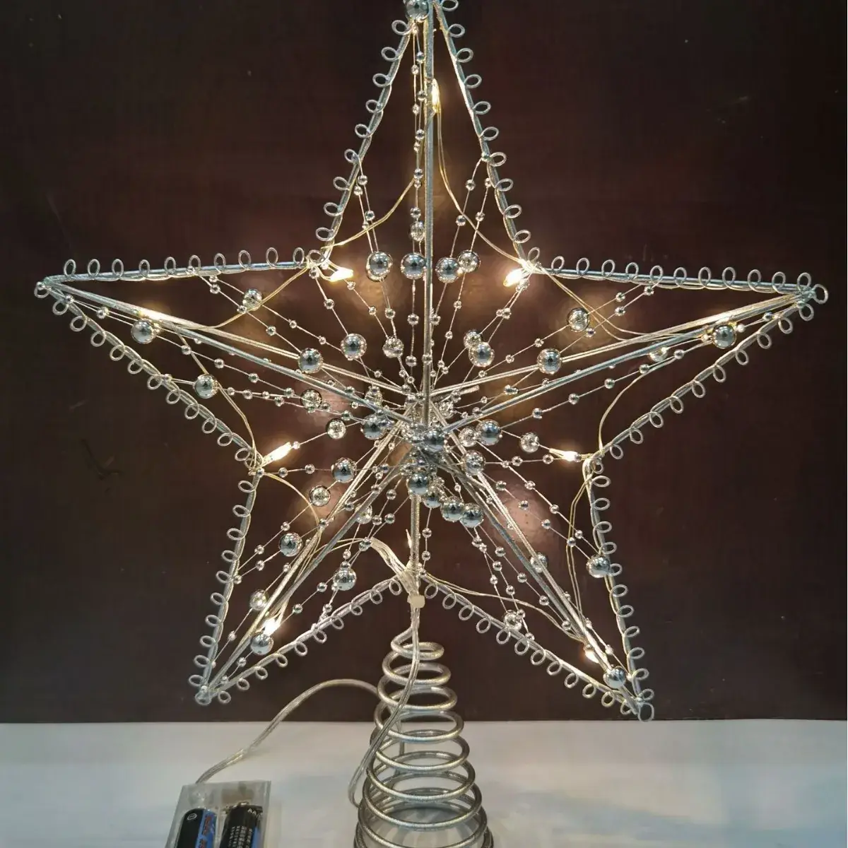 Star Shaped Christmas Tree Decor with LED Lights - Image 10