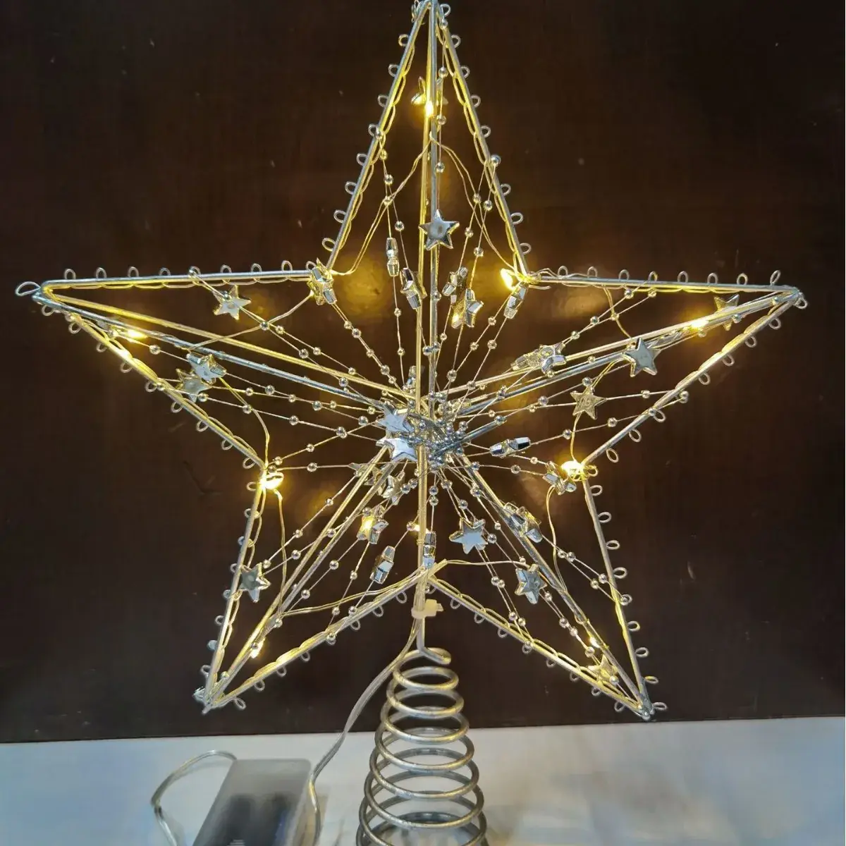 Star Shaped Christmas Tree Decor with LED Lights - Image 13