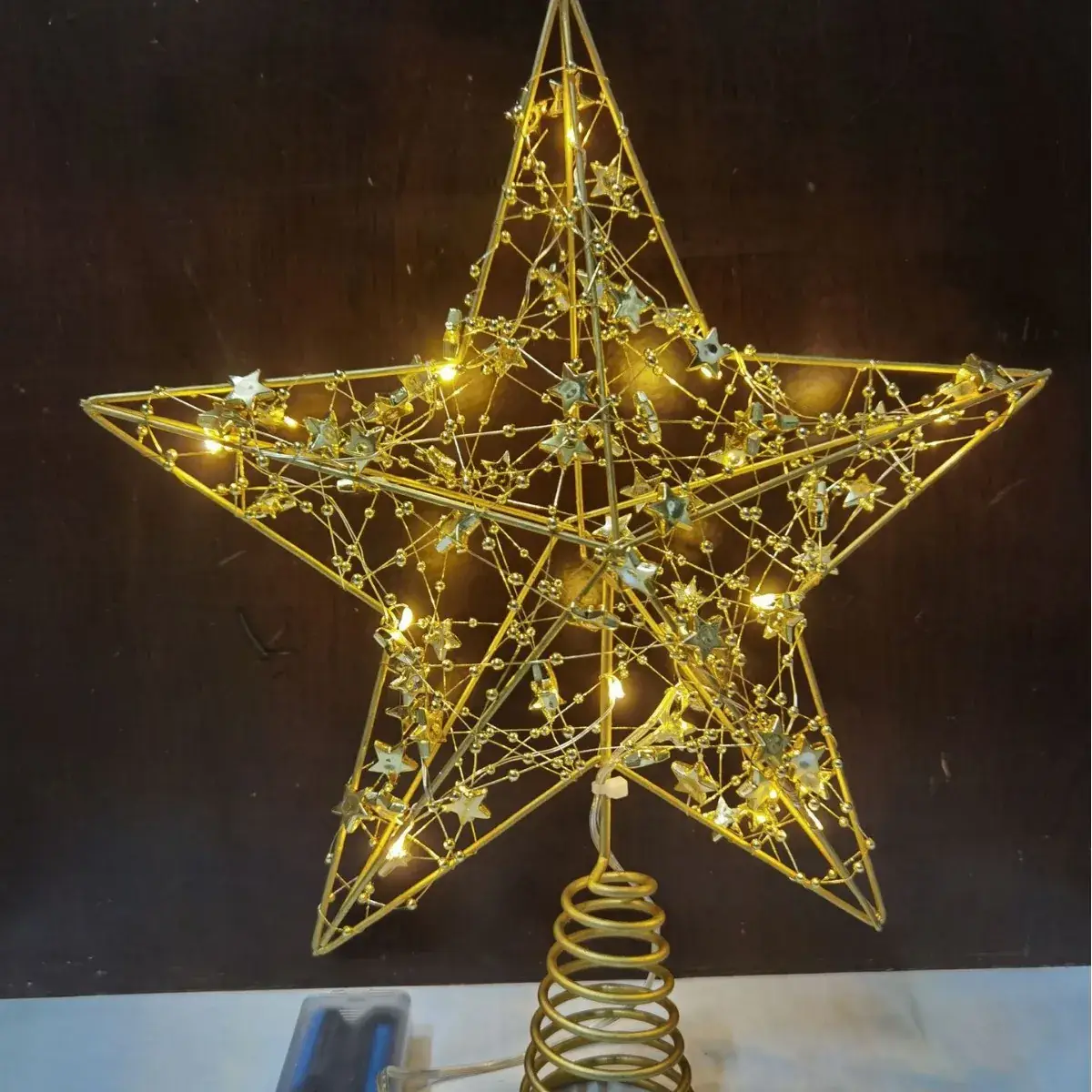 Star Shaped Christmas Tree Decor with LED Lights - Image 14