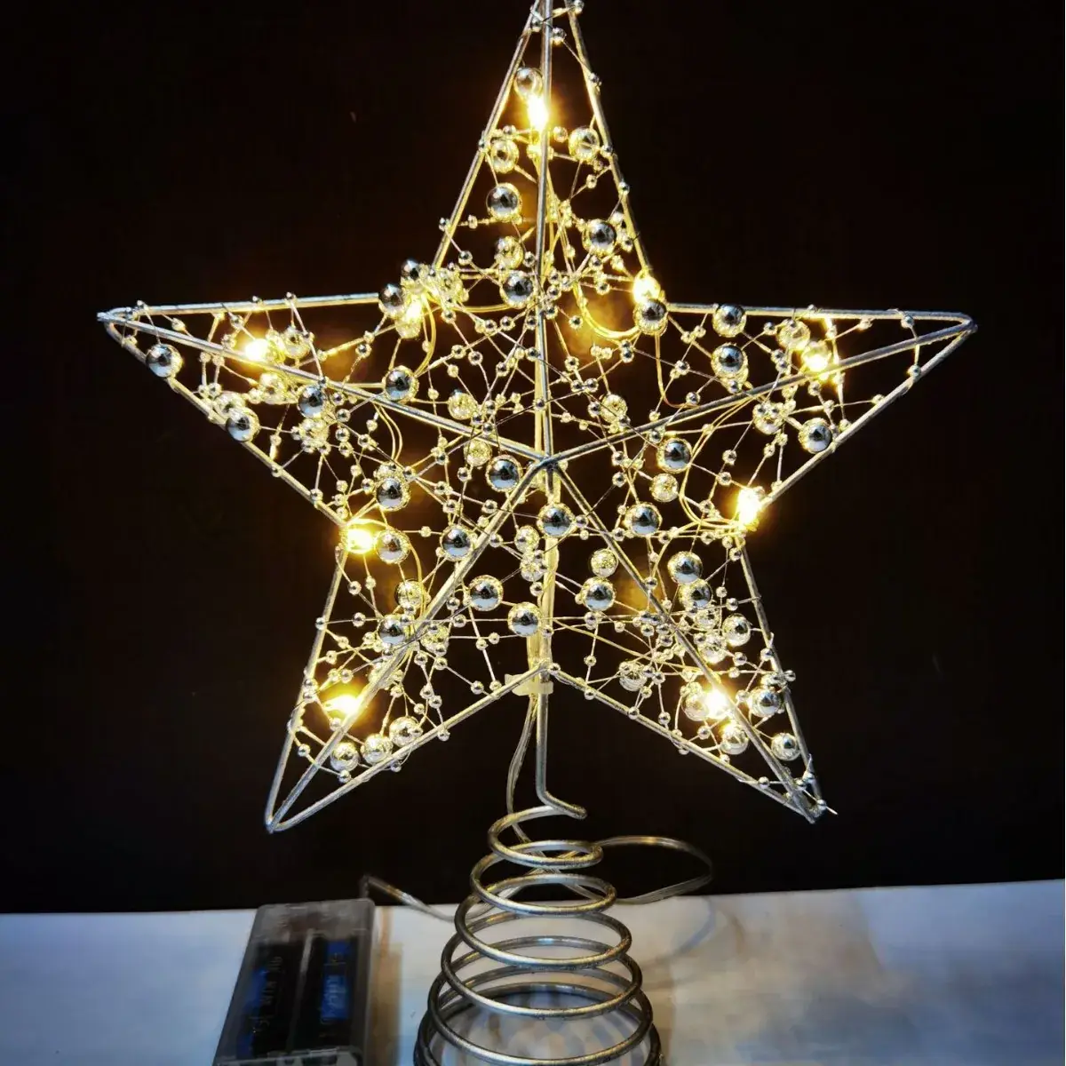 Star Shaped Christmas Tree Decor with LED Lights - Image 4